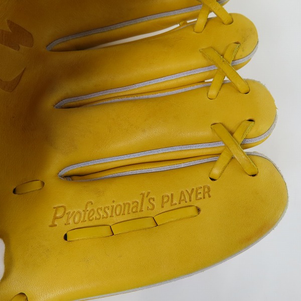 実際に弊社で買取させて頂いたHI-GOLD/ハイゴールド 己極シリーズ 軟式/右投げ 投手用 グローブ/グラブ OKG-821SPの画像 5枚目