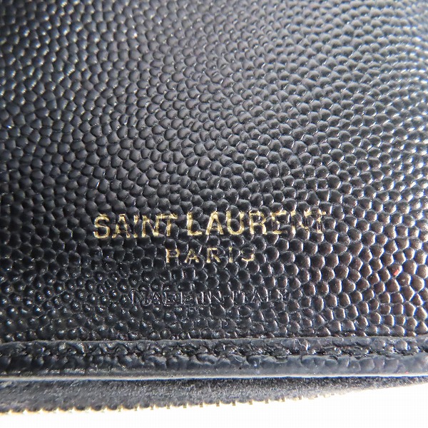 実際に弊社で買取させて頂いたSAINT LAURENT PARIS/サンローラン YSLロゴ 二つ折り財布/ウォレットの画像 5枚目
