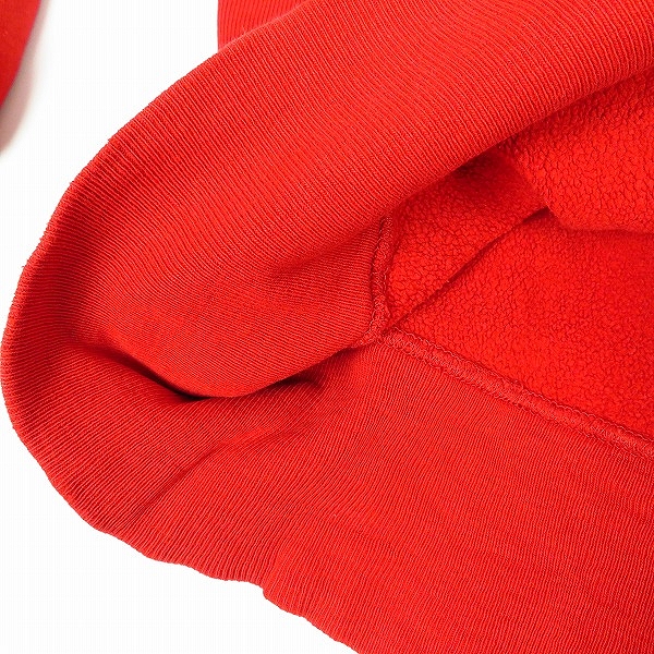 実際に弊社で買取させて頂いたChampion/チャンピオン 90's REVERSE WEAVE/リバースウィーブ プルオーバー レッド/Lの画像 6枚目