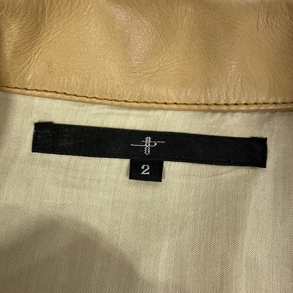 実際に弊社で買取させて頂いたNO ID./ノーアイディー カウレザーフルタンニンヌメＧジャン 845203-975L /2の画像 2枚目