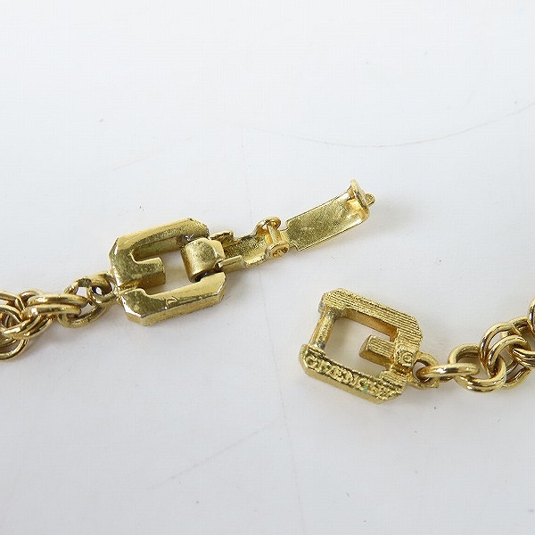 実際に弊社で買取させて頂いたGIVENCHY/ジバンシィ Gロゴリンク チェーンネックレス ゴールドの画像 7枚目