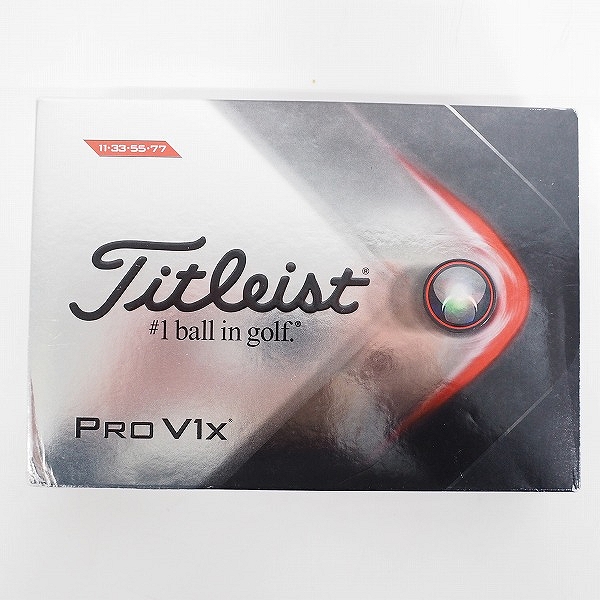 実際に弊社で買取させて頂いた【未使用】Titleist/タイトリスト PRO V1x ゴルフボール ホワイト 1ダースの画像 2枚目