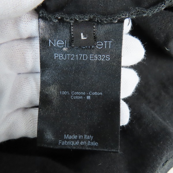 実際に弊社で買取させて頂いたNEIL BARRETT/ニールバレット 半袖プリントTシャツ PBJT217D-E532S/Lの画像 3枚目