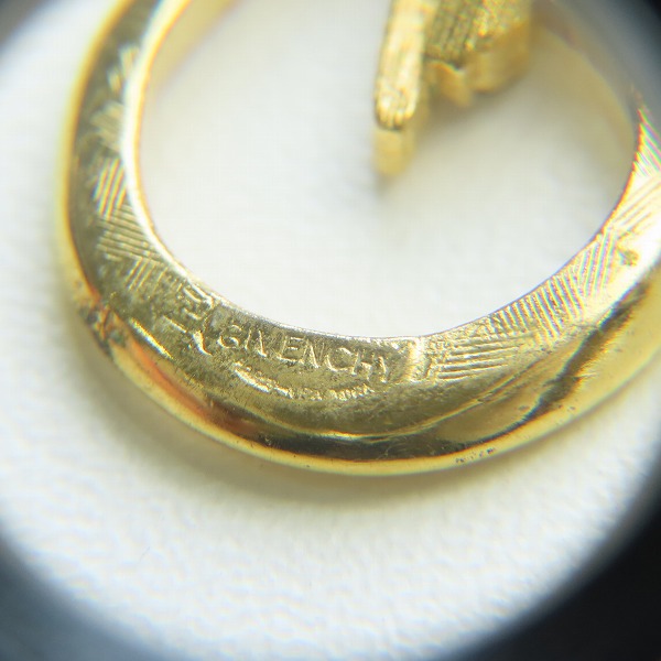 実際に弊社で買取させて頂いたGIVENCHY/ジバンシィ ラインストーン ネックレス ゴールドの画像 4枚目