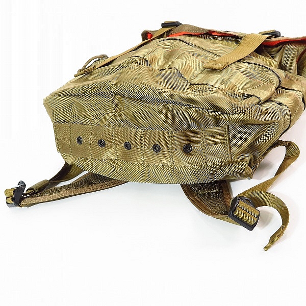 実際に弊社で買取させて頂いたBRIEFING/ブリーフィング SIMPLE FLAP/シンプルフラップ バックパック/リュックサック カーキの画像 2枚目