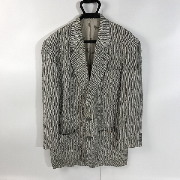 実際に弊社で買取させて頂いたEMPORIO ARMANI/エンポリオアルマーニ ストライプ柄 2B テーラードジャケット/46