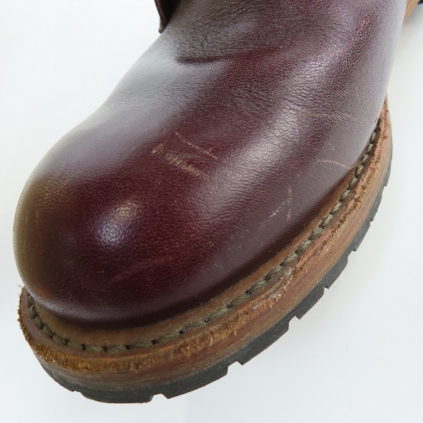 実際に弊社で買取させて頂いたRED WING/レッドウィング ベックマン ブーツ ブラックチェリー 9011/7Dの画像 7枚目