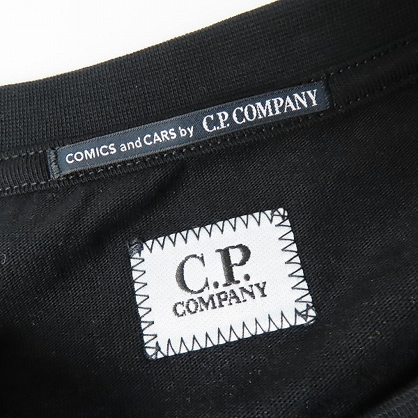 実際に弊社で買取させて頂いた【未使用】C.P.COMPANY/シーピーカンパニー Tシャツ 08CMTS286A ブラック Lの画像 2枚目