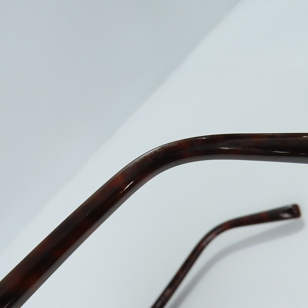 実際に弊社で買取させて頂いたdunhill/ダンヒル T-CELLULOID/TITAN F-K18 ゴールド ツーポイント メガネフレーム の画像 8枚目