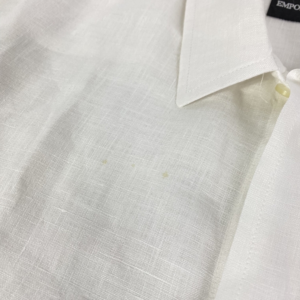 実際に弊社で買取させて頂いたEMPORIO ARMANI/エンポリオアルマーニ ワンポイントロゴ 半袖シャツ/Sの画像 6枚目
