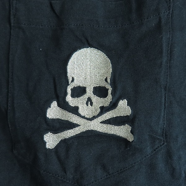 実際に弊社で買取させて頂いたmastermind JAPAN/マスターマインドジャパン ラメスカル刺繍半袖Tシャツ MC2-TS50-035/Mの画像 4枚目