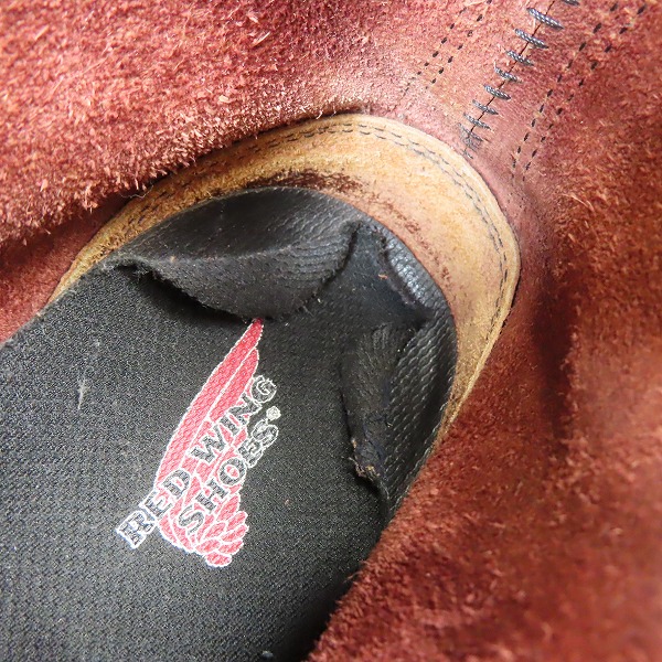 実際に弊社で買取させて頂いたRED WING/レッドウィング ベックマン ブーツ ブラックチェリー 9011/7Dの画像 6枚目