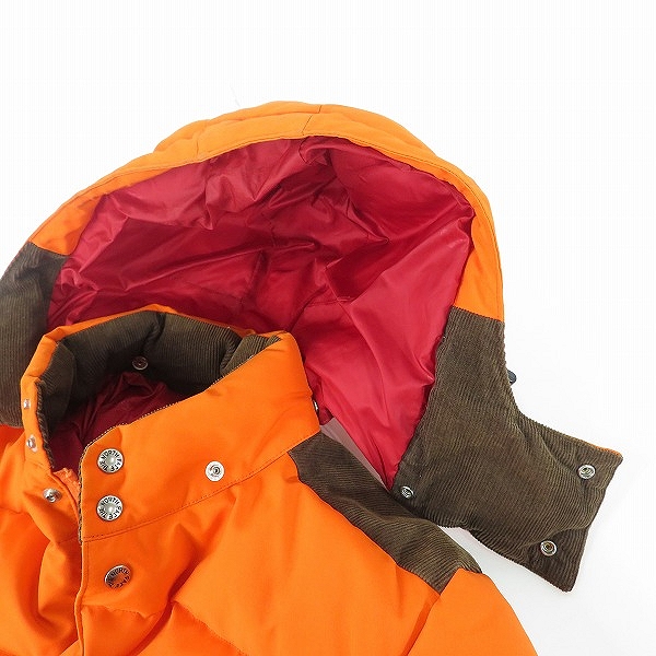 実際に弊社で買取させて頂いたノースフェイス×アイコムデギャルソンジュンヤワタナベマン AD2015 コーデュロイ切替 ダウンジャケット WP-J910/Mの画像 4枚目