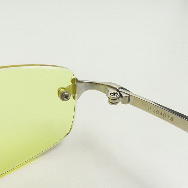 実際に弊社で買取させて頂いたBVLGARI/ブルガリ リムレスフレーム スクエアレンズ 度入りサングラス 283T 420の画像 4枚目