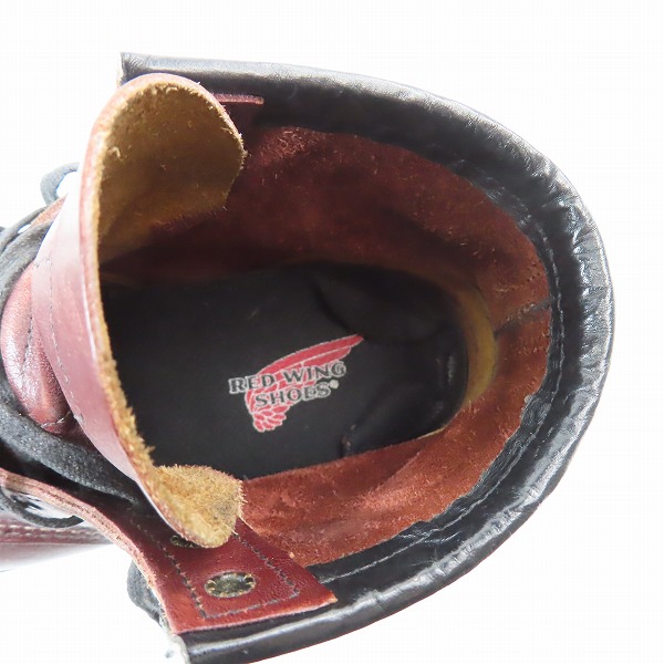 実際に弊社で買取させて頂いたRED WING/レッドウィング ベックマン ブーツ ブラックチェリー 9011/7Dの画像 4枚目