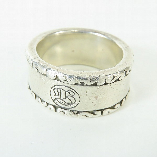 実際に弊社で買取させて頂いたBILL WALL LEATHER/BWL/ビルウォールレザー ウェーブ ロゴ ボックス リング 24号の画像 3枚目