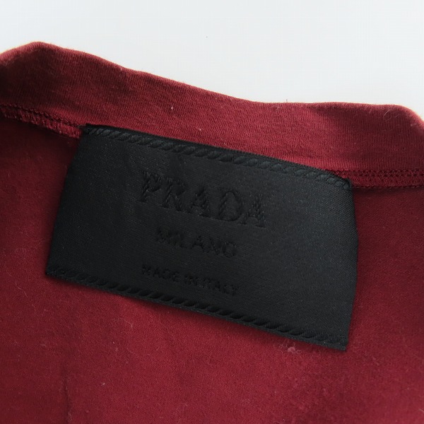 実際に弊社で買取させて頂いたPRADA/プラダ Vネック 半袖Tシャツ Mの画像 2枚目