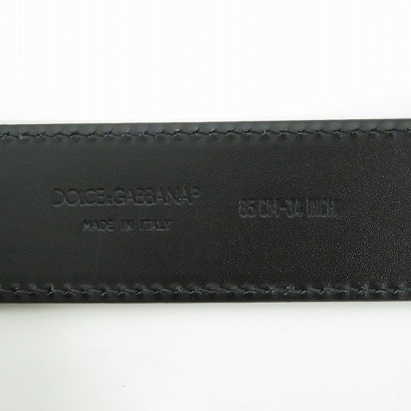 実際に弊社で買取させて頂いたDOLCE & GABBANA/ドルチェ&ガッバーナ DGバックル レザーベルトの画像 3枚目