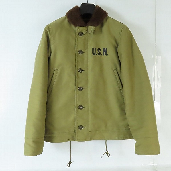 実際に弊社で買取させて頂いたTHE REAL McCOY'S/リアルマッコイズ N-1 デッキジャケット NAVY DEPARTMENT NXsx11235/38