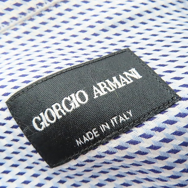 実際に弊社で買取させて頂いたGIORGIO ARMANI/ジョルジオアルマーニ 総柄長袖シャツ/38の画像 2枚目