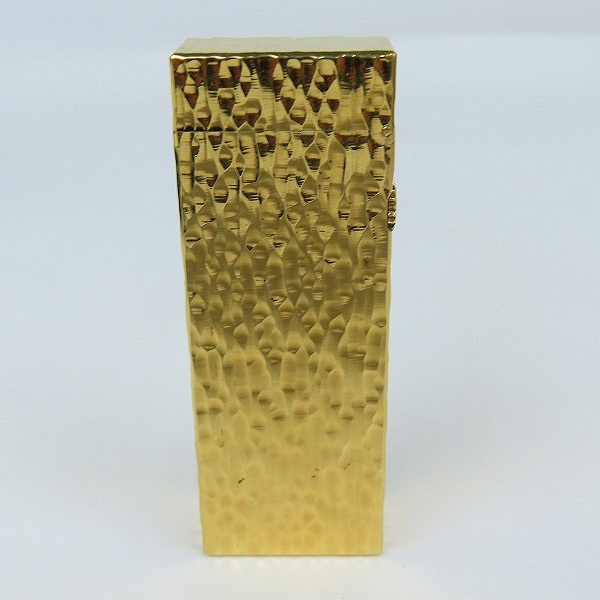 実際に弊社で買取させて頂いたDunhill/ダンヒル ガスライター サイドローラー ゴールドカラー ハンマートーン/ロゴの画像 2枚目