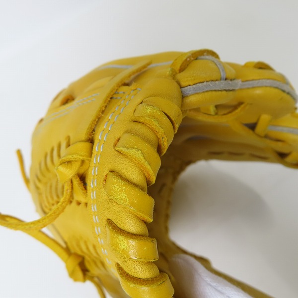 実際に弊社で買取させて頂いたHI-GOLD/ハイゴールド 己極シリーズ 軟式/右投げ 投手用 グローブ/グラブ OKG-821SPの画像 7枚目