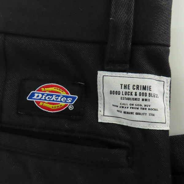 実際に弊社で買取させて頂いたTHE CRIMIE×Dickies/クライミー×ディッキーズ ワークパンツ ブラック Mの画像 6枚目
