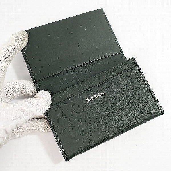 実際に弊社で買取させて頂いたPaul Smith/ポールスミス レザー 二つ折りカードケース/名刺入れの画像 3枚目