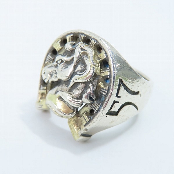 実際に弊社で買取させて頂いたBWL×MARK MAHONY/ビルウォールレザー×マークマホーニー ゴールドサダー ホースシューリング 20号