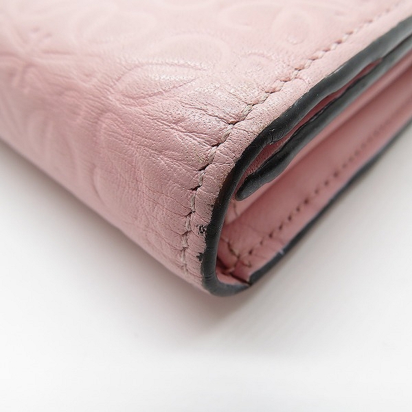 実際に弊社で買取させて頂いたLOEWE/ロエベ リピート アナグラム 二つ折り長財布の画像 8枚目