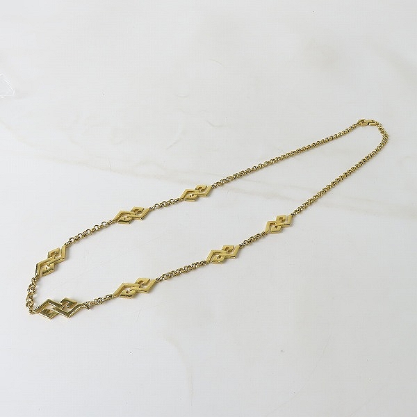 実際に弊社で買取させて頂いたGIVENCHY/ジバンシィ Gロゴリンク チェーンネックレス ゴールドの画像 9枚目