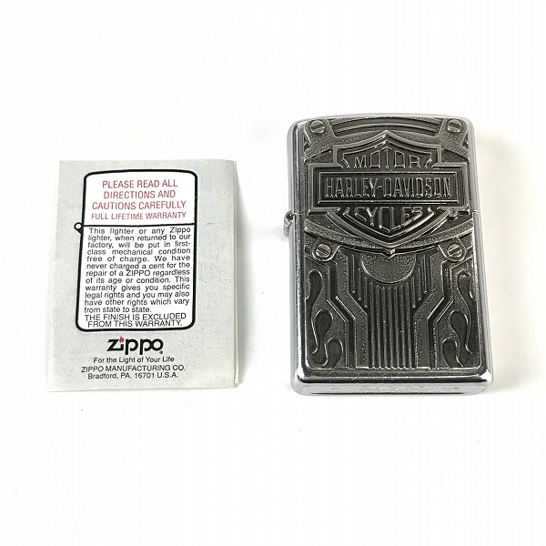 実際に弊社で買取させて頂いたZIPPO/ジッポー HARLEY-DAVIDSON/ハーレーダビッドソン メタル貼り 2003年製の画像 7枚目