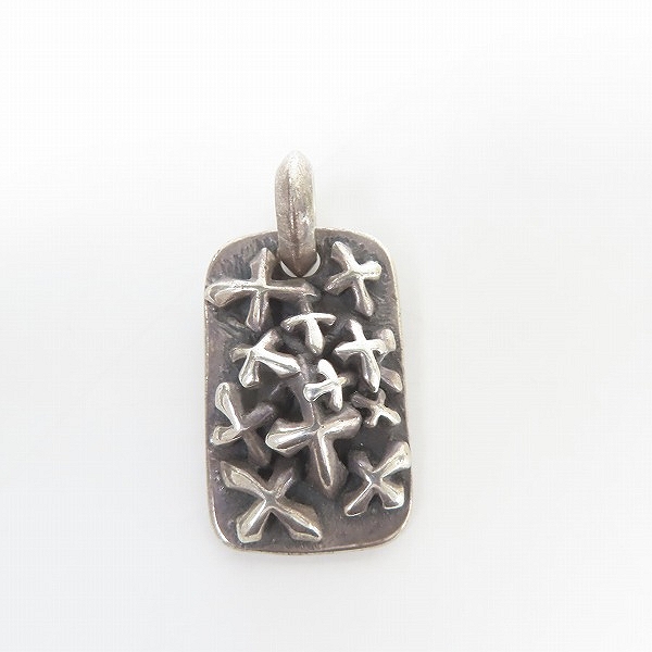 実際に弊社で買取させて頂いたBWL/BILL WALL LEATHER/ビルウォールレザー ラッキー クロス ドッグタグ ペンダントネックレスの画像 1枚目