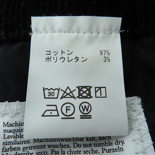 実際に弊社で買取させて頂いたKSUBI/スビ HAZLOW コーデュロイパンツ ブラック/33の画像 3枚目