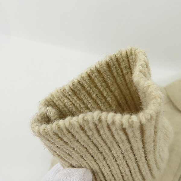 実際に弊社で買取させて頂いたM/エム THANK YOU FRIENDS カシミア混ウールジップアップニット Mの画像 5枚目