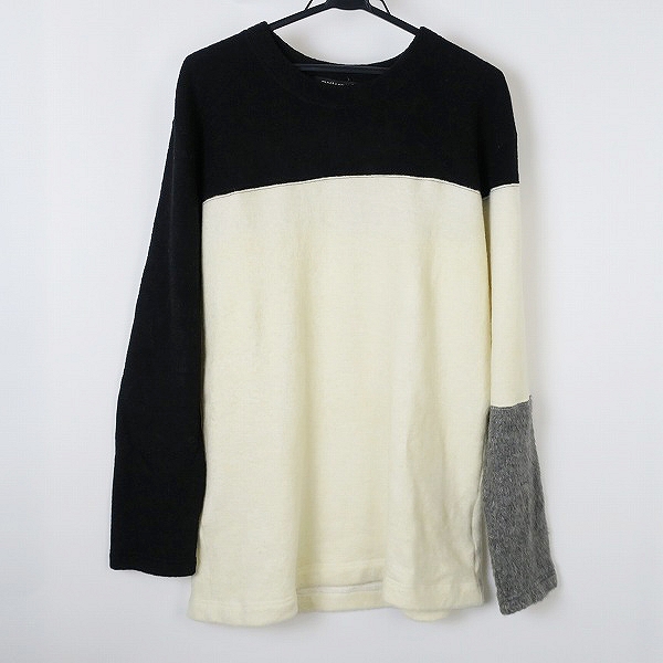 実際に弊社で買取させて頂いたmastermind JAPAN×A-GIRL'S/マスターマインド×エイガールズ モヘア混 切替ニット 15awmm-sw20-31-1/L