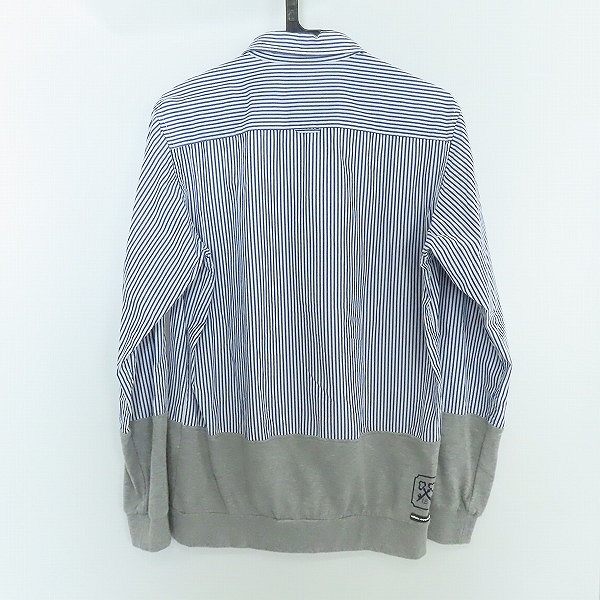 実際に弊社で買取させて頂いたuniform experiment/ユニフォームエクスペリメント スウェットドッキング 長袖シャツ UE-145021 /2の画像 1枚目