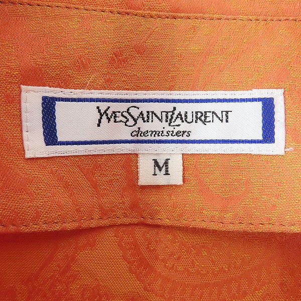 実際に弊社で買取させて頂いたYVESSAINTLAURENT/イブサンローラン チャイナシャツ 総柄 Mの画像 2枚目