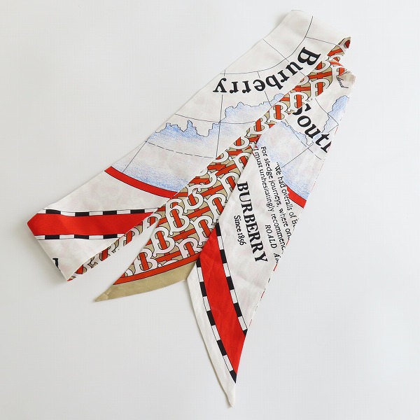 実際に弊社で買取させて頂いたBURBERRY/バーバリー モノグラム/地図 スカーフ/ストール/ミッツア/ツイリー