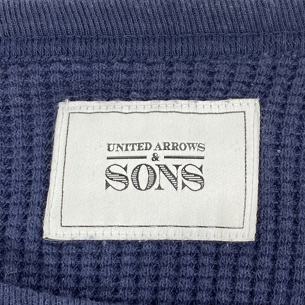 実際に弊社で買取させて頂いたUNITED ARROWS＆SONS/ユナイテッドアローズ アンド サンズ サーマル ワッフルロングスリーブTシャツ 5512-699-0211/Lの画像 2枚目
