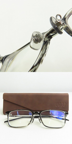 実際に弊社で買取させて頂いた999.9/フォーナインズ 逆Rヒンジ 眼鏡/メガネフレーム NPM-115の画像 9枚目