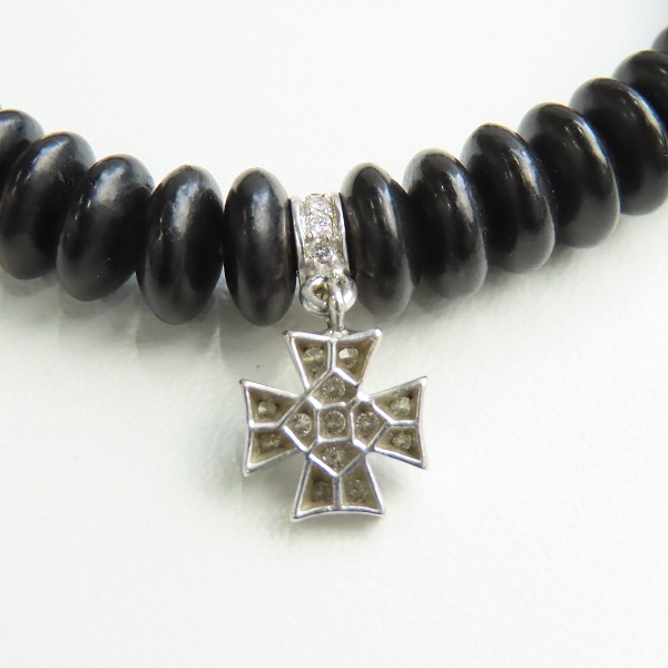 実際に弊社で買取させて頂いたLoree Rodkin/ローリーロドキン他 18K/K18WG×ダイヤモンド×ビーズ クロスブレスレット 2点セットの画像 6枚目