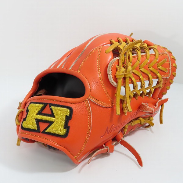 実際に弊社で買取させて頂いたHI GOLD/ハイゴールド NATURAL FLEX 己極 軟式 オールラウンダー 野球 グローブ OKG-6435