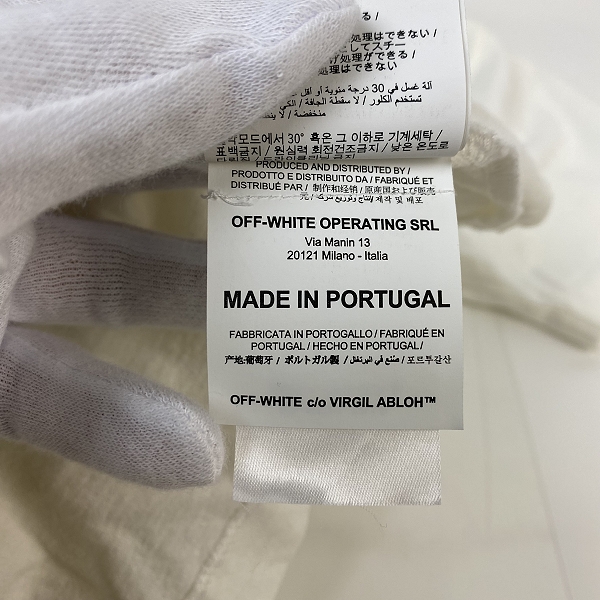 実際に弊社で買取させて頂いたOff-white/オフホワイト FUTURA ALIEN/フューチュラエイリアンTシャツ OMAA038S20185050 /XSの画像 5枚目