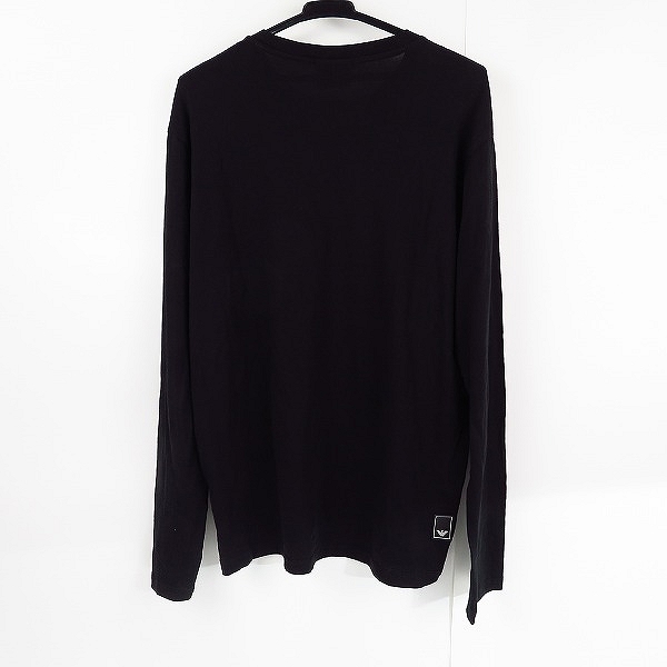 実際に弊社で買取させて頂いたEMPORIO ARMANI/エンポリオアルマーニ ロンT 長袖カットソー ブラック XLの画像 1枚目