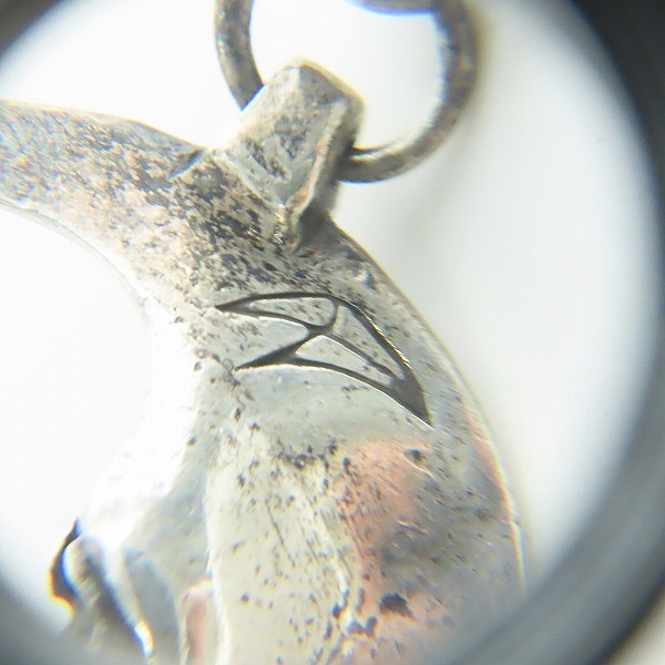 実際に弊社で買取させて頂いたCRAZY PIG/クレイジーピッグ スカルインザムーンペンダントの画像 5枚目