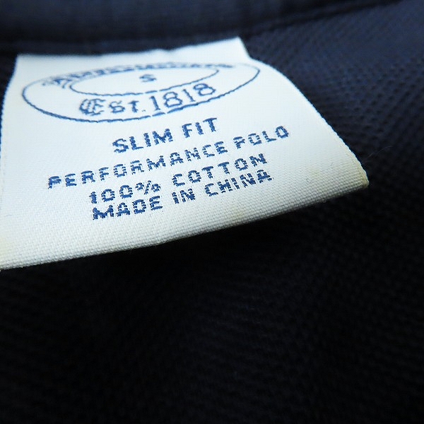 実際に弊社で買取させて頂いたBROOKS BROTHERS/ブルックスブラザーズ ロゴ刺繍 半袖ポロシャツ ダークネイビー系/Sの画像 6枚目