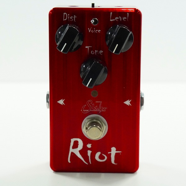 実際に弊社で買取させて頂いたSuhr/サー 2013 Crimson Edition Riot Distortion 500台限定 ディストーション エフェクター 動作確認済みの画像 1枚目
