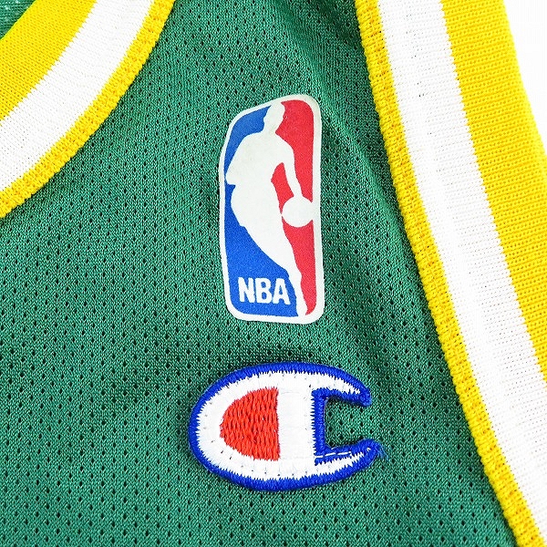 実際に弊社で買取させて頂いたCampion/チャンピオン NBA SONICS ソニックス  #13 GILL/ケンドールギル ゲームシャツ ユニフォーム 36の画像 4枚目