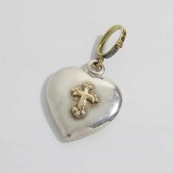 実際に弊社で買取させて頂いたLoree Rodkin/ローリーロドキン K18YG/イエローゴールド ×シルバー925 ハート/クロスペンダントトップ